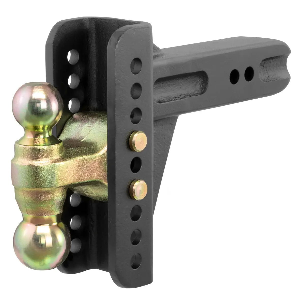 Curt 45902 Adjustable Trailer Hitch Ball Mount, Fits 2-1/2-Inch Receiver, 6-Inch Drop, 5-1/4-Inch Rise, 2-Inch And 2-5/16-Inch Hitch Balls, 10,000 Or 20,000 Lbs. Gtw 1
