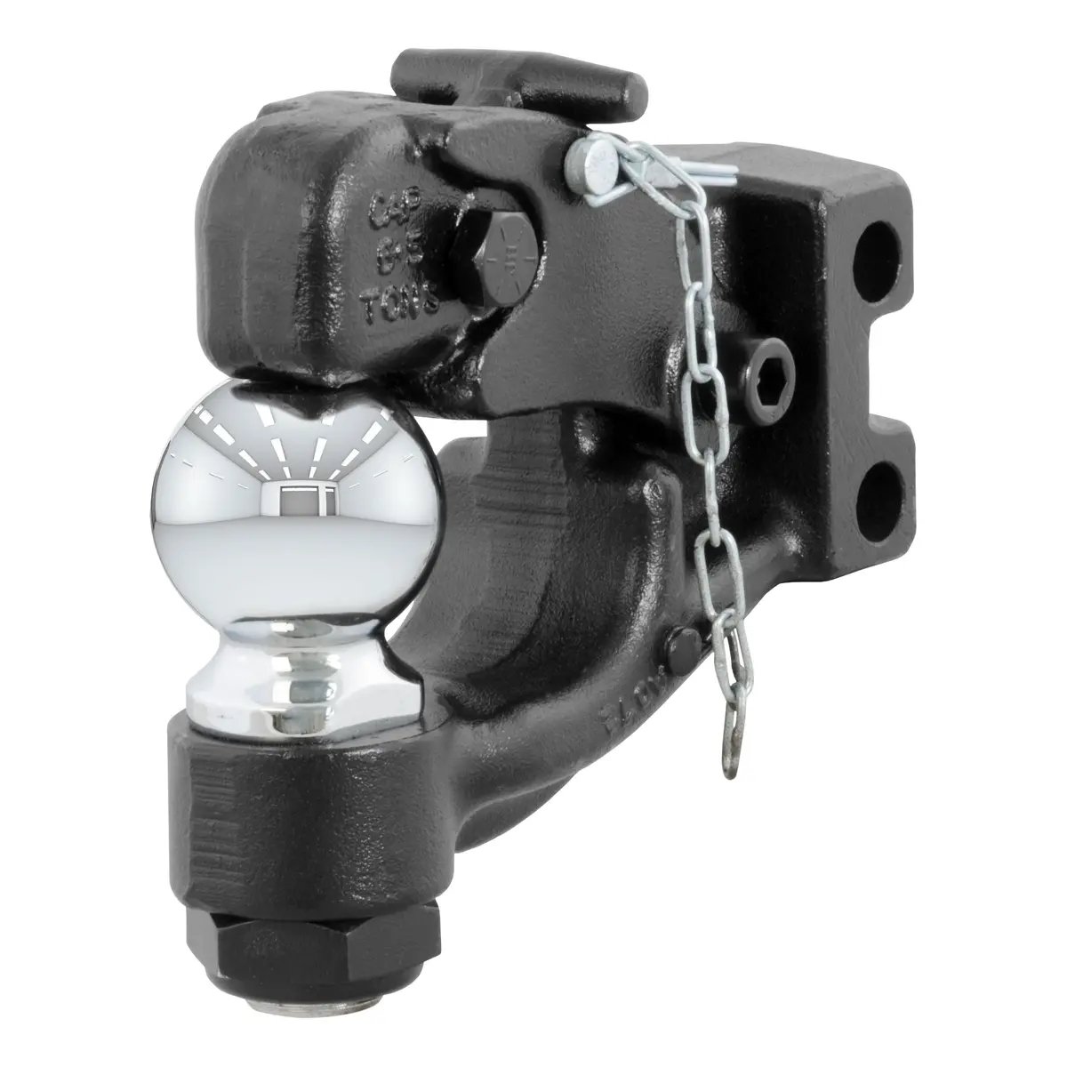Curt 45922 Channel Mount Pintle Hitch With 2-5/16-Inch Trailer Ball, 20,000 Lbs., Channel Mount Required 1