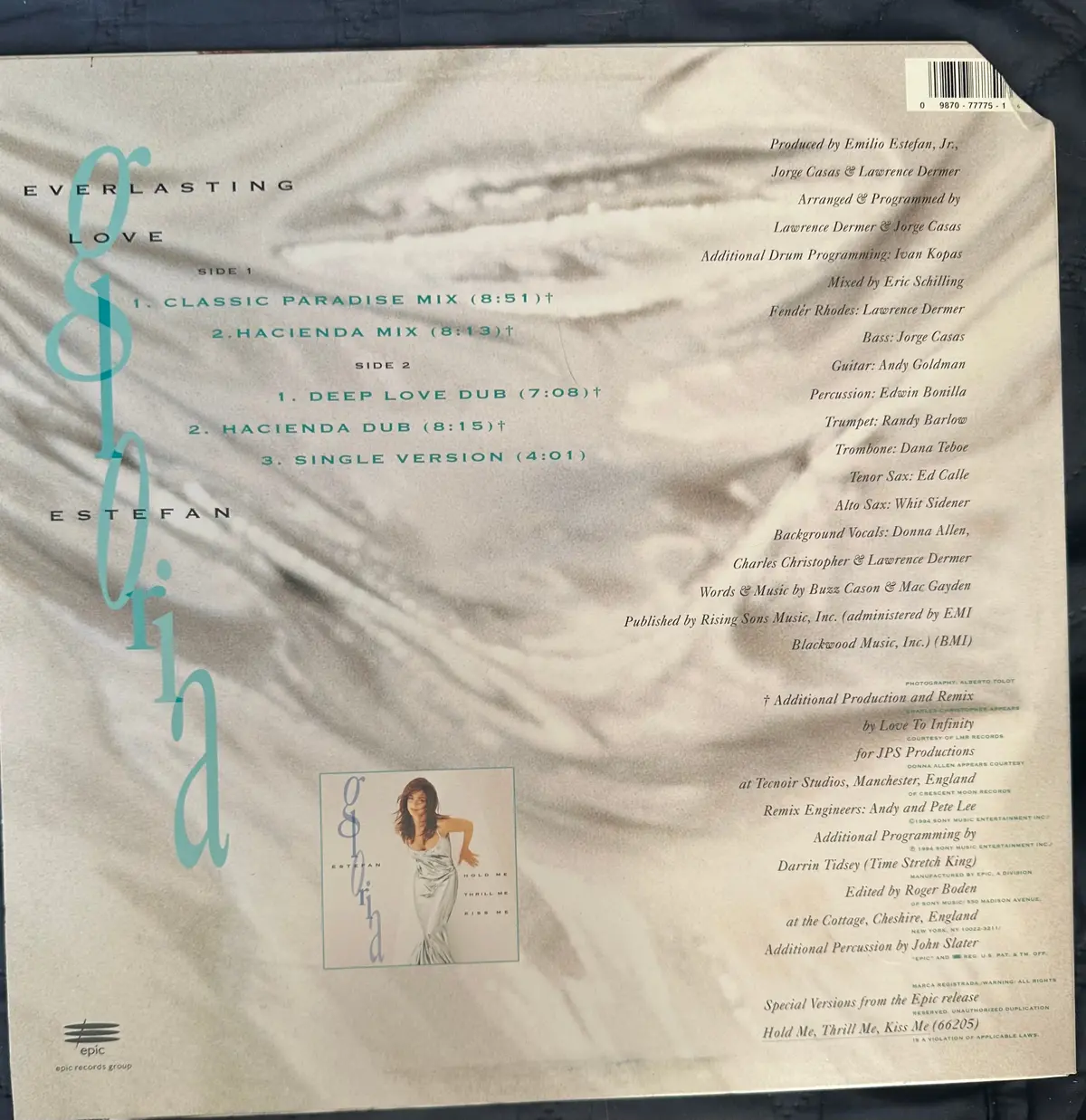 Gloria Estefan 12” Single - Everlasting Love Lp Vinyl - Used 2