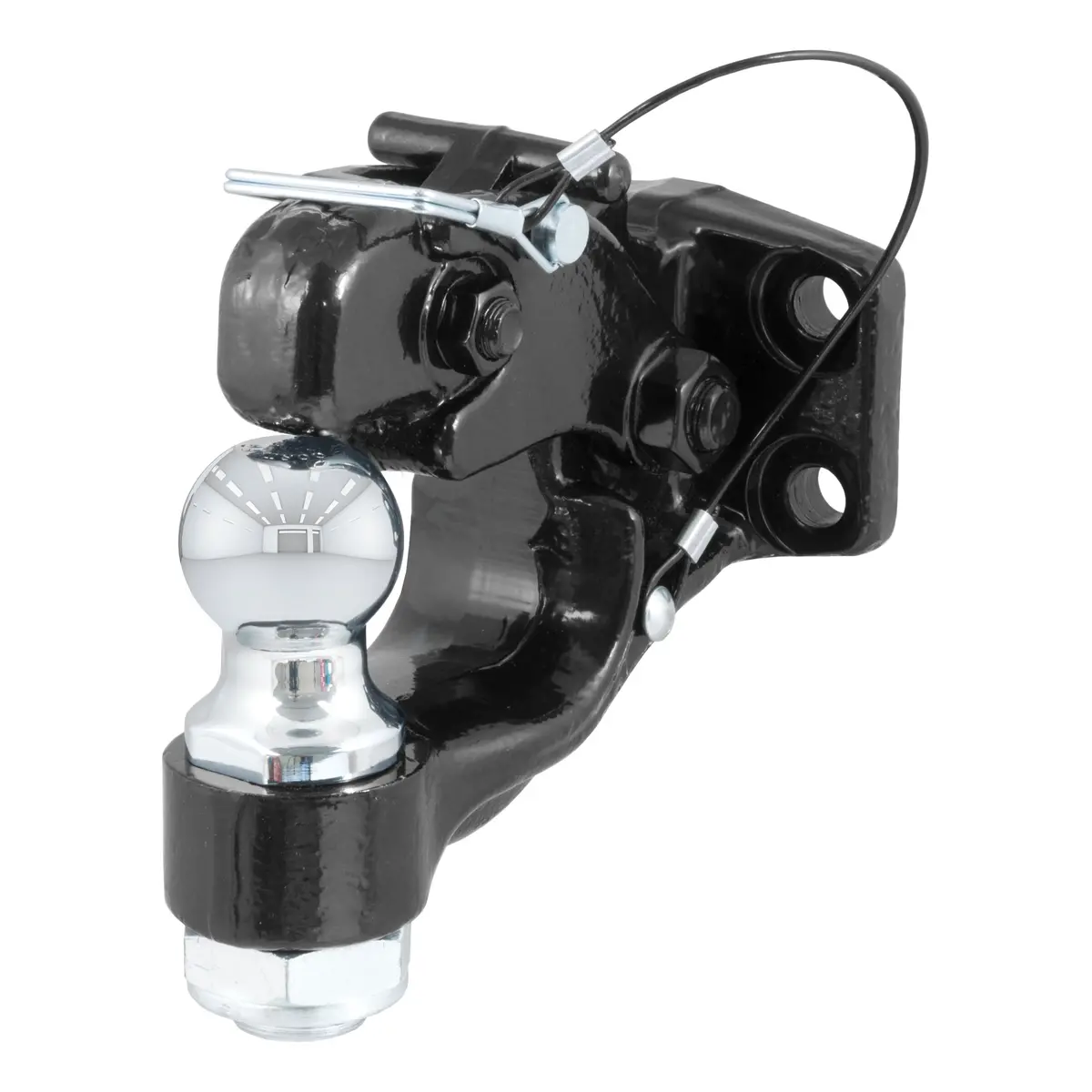 Curt 48180 Pintle Hitch With 1-7/8-Inch Trailer Ball, 16,000 Lbs. Pintle Capacity, 6,000 Lbs. Ball Capacity, Pintle Mount Required 1