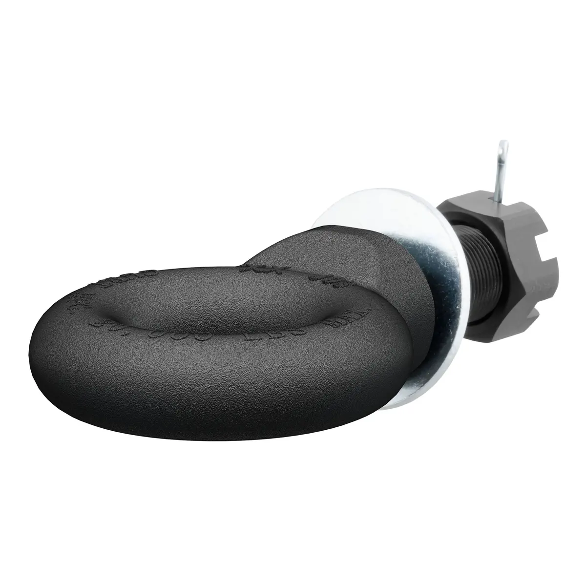 Curt 48520 Black Steel Pintle Hitch Lunette Ring With Swivel Castle Nut, 2-1/2-Inch Inside Diameter, 15,000 Lbs. 1