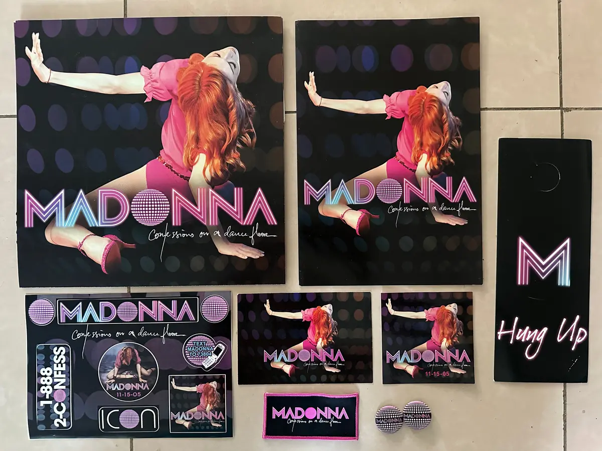 Madonna Confessions On The Dance Floor - 9 Official Promotional Items Lot 1