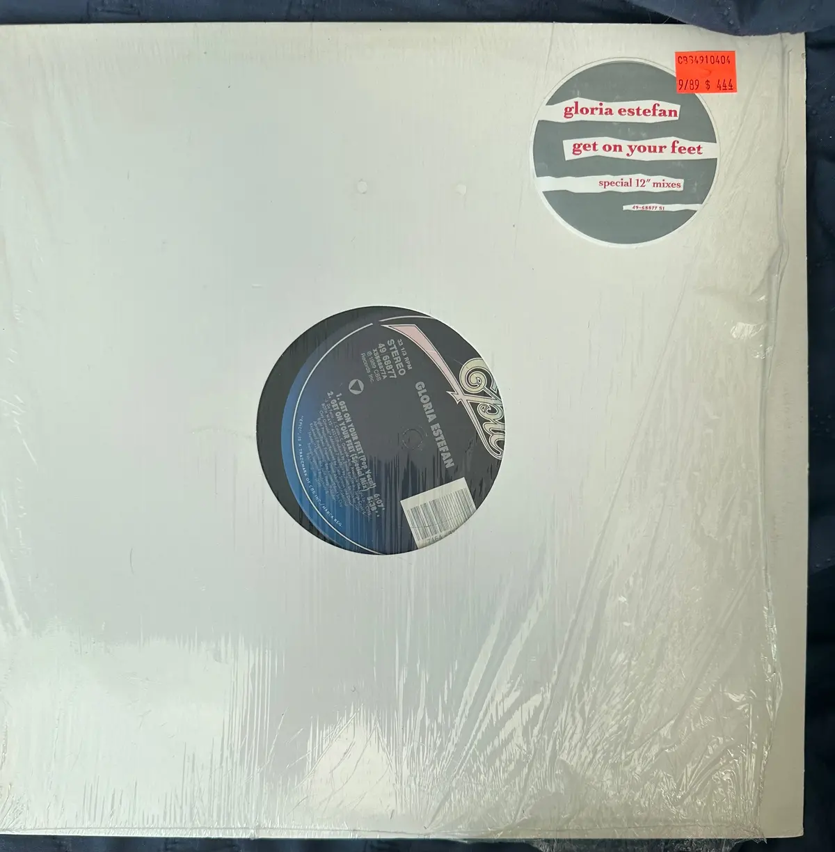 Gloria Estefan 12” Single - Get On Feet Lp Vinyl - Used 1