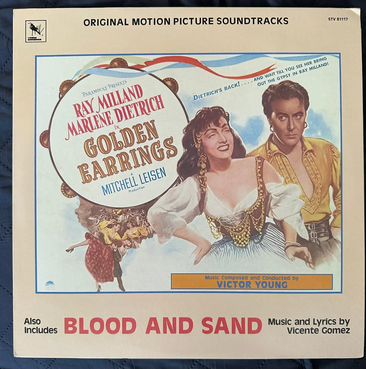 Marlene Dietrich / Rita Rayworth -  Golden Earrings  & Blood And Sand Lp Vinyl -- Used 1