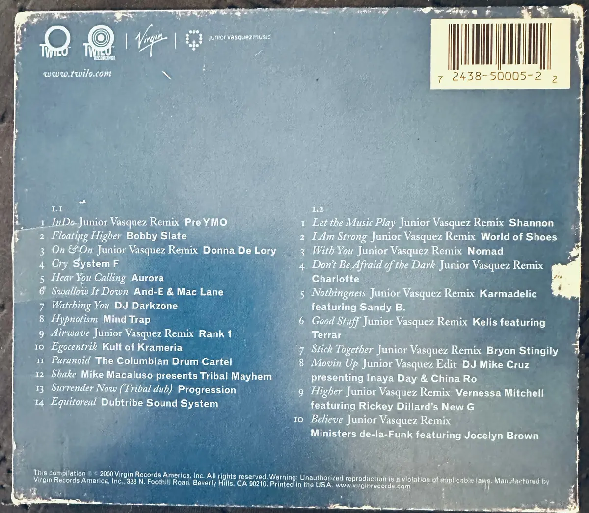 Junior Vasquez Twilo 2Cd - Used 2