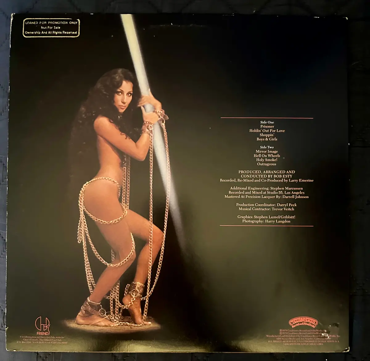 Cher - Prisoner Lp 1979 Vinyl -Used 2