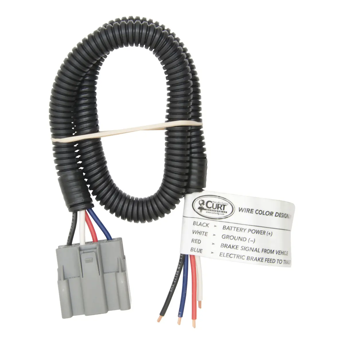 Curt 51435 Quick Plug Splice-In Electric Trailer Brake Controller Wiring Harness For Select Ford F-150, Ford Flex, Lincoln Mkt 1