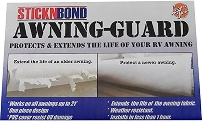 Stick N Bond Awning-Guard - Black 1