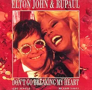 Ru Paul & Elton John - Don't Go Breaking My Heart (Us Maxi  Cd Single) Used 1