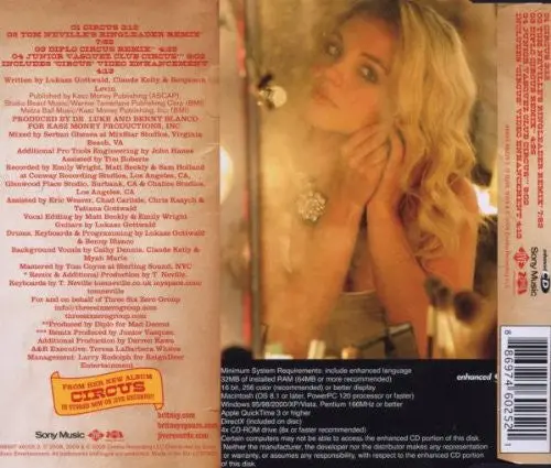 Britney Spears - Circus (Official Cd Single) - New 2