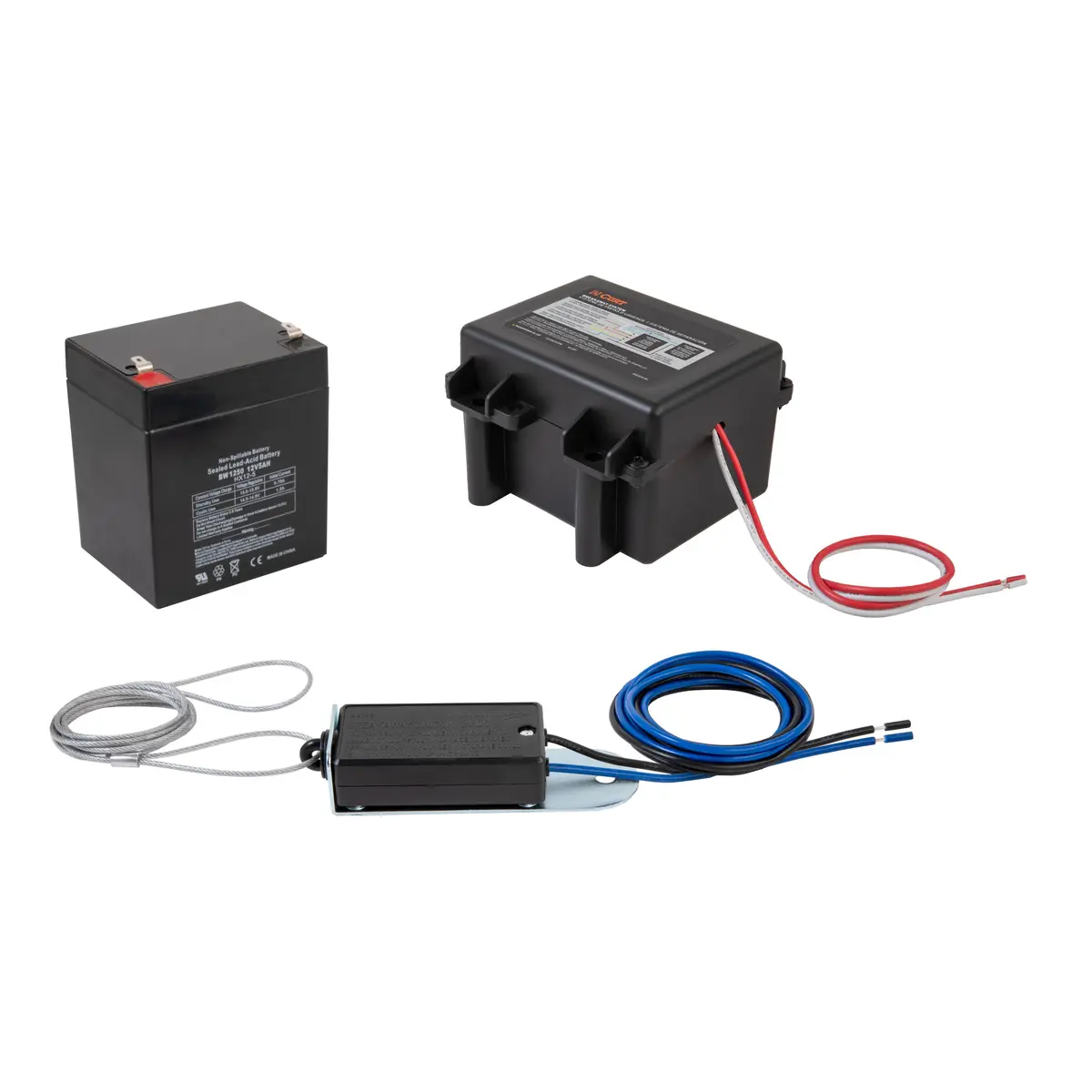 Curt 52041 Soft-Trac 1 Trailer Breakaway Switch Kit System With Battery 1