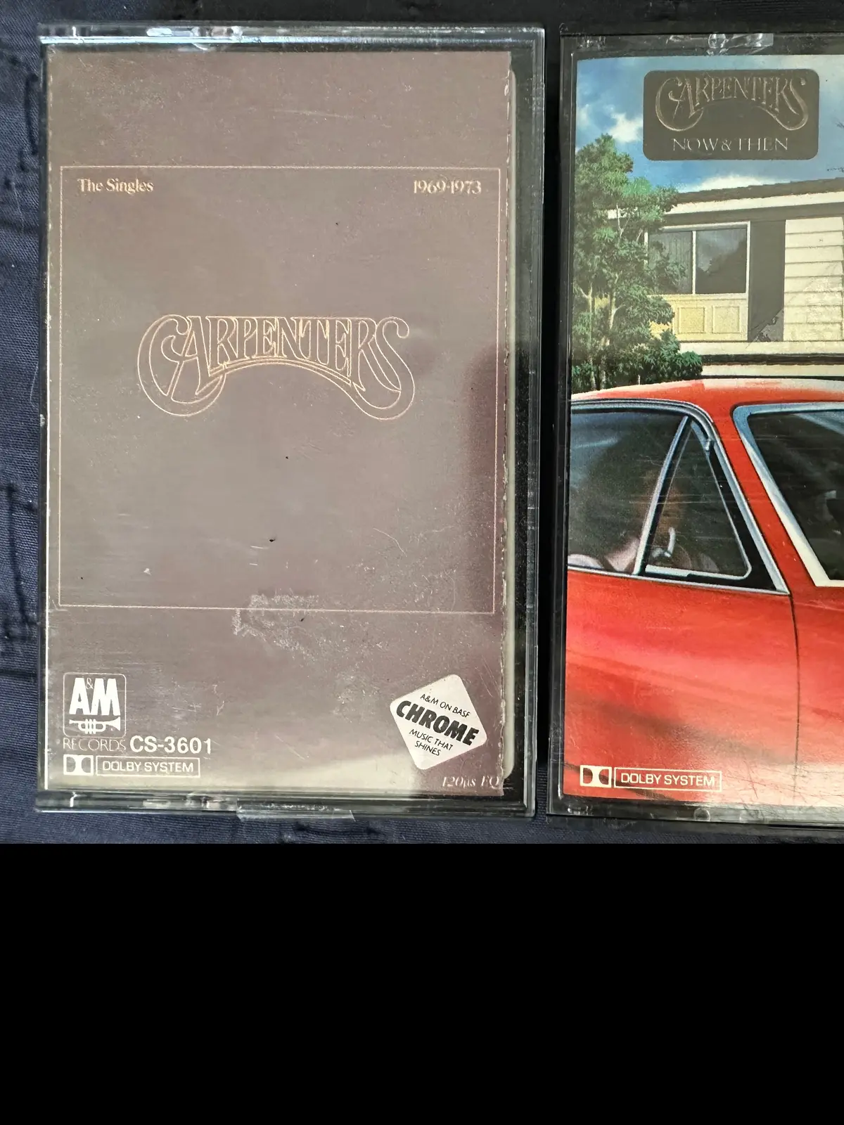 Carpenters, 2 Cassette Tapes: The Singles, And Now And Then - Used 1