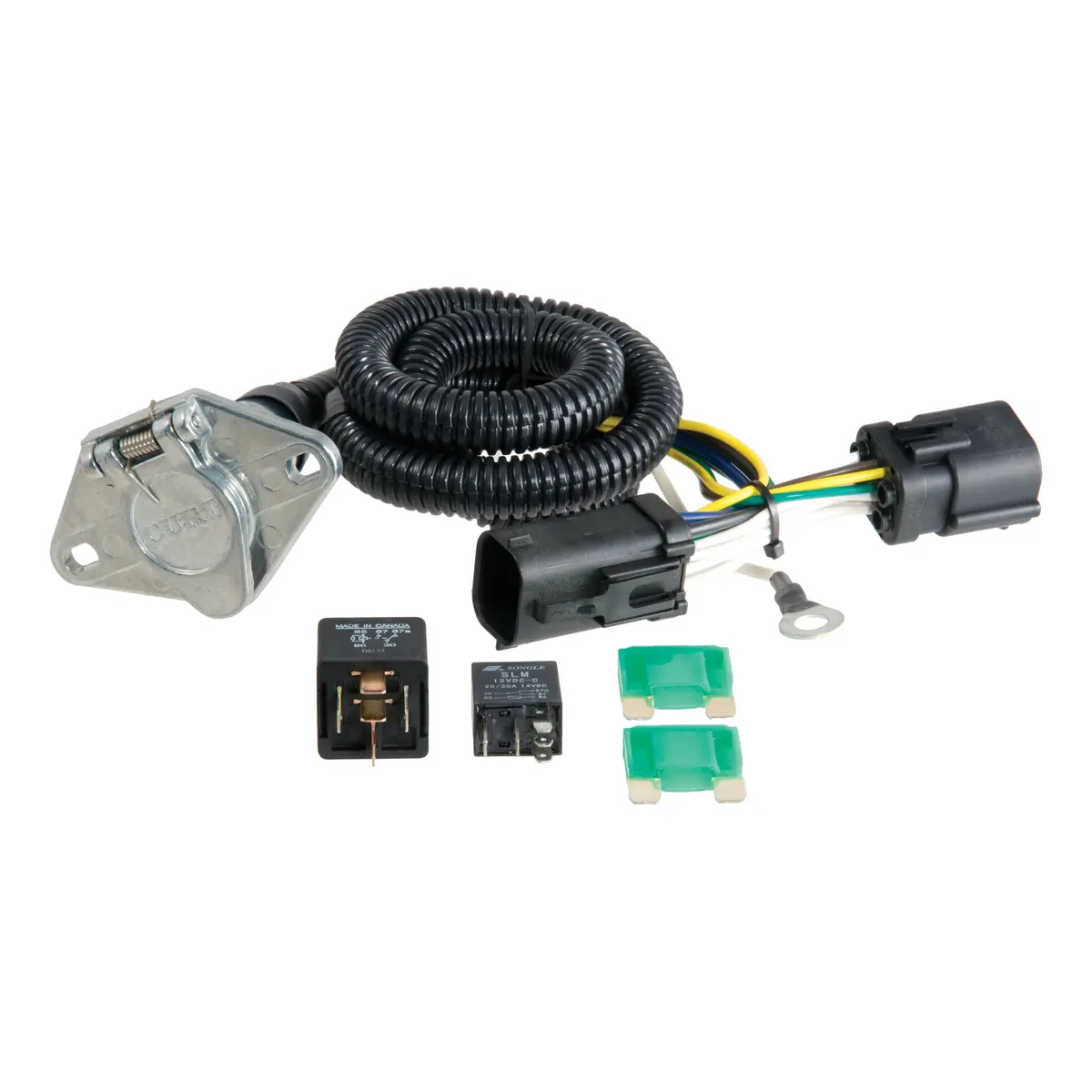 Curt 55028 Vehicle-Side Custom 6-Pin Trailer Wiring Harness For Select Ford F-150, F-250 Ld 1