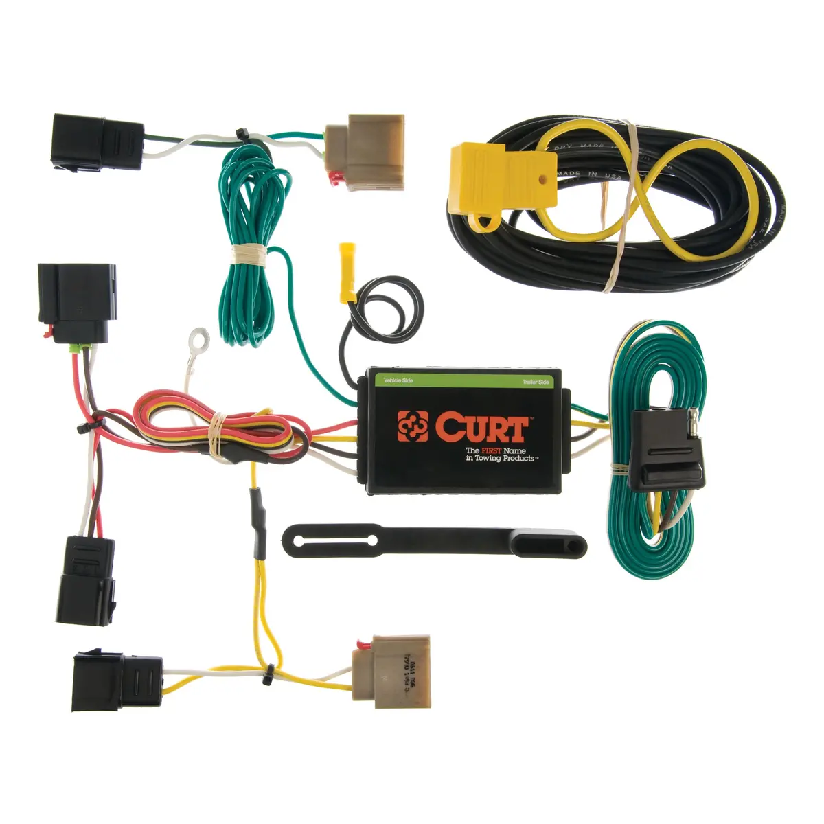 Curt 55050 Vehicle-Side Custom 4-Pin Trailer Wiring Harness, Select Dodge Caliber, Jeep Patriot, Compass 1