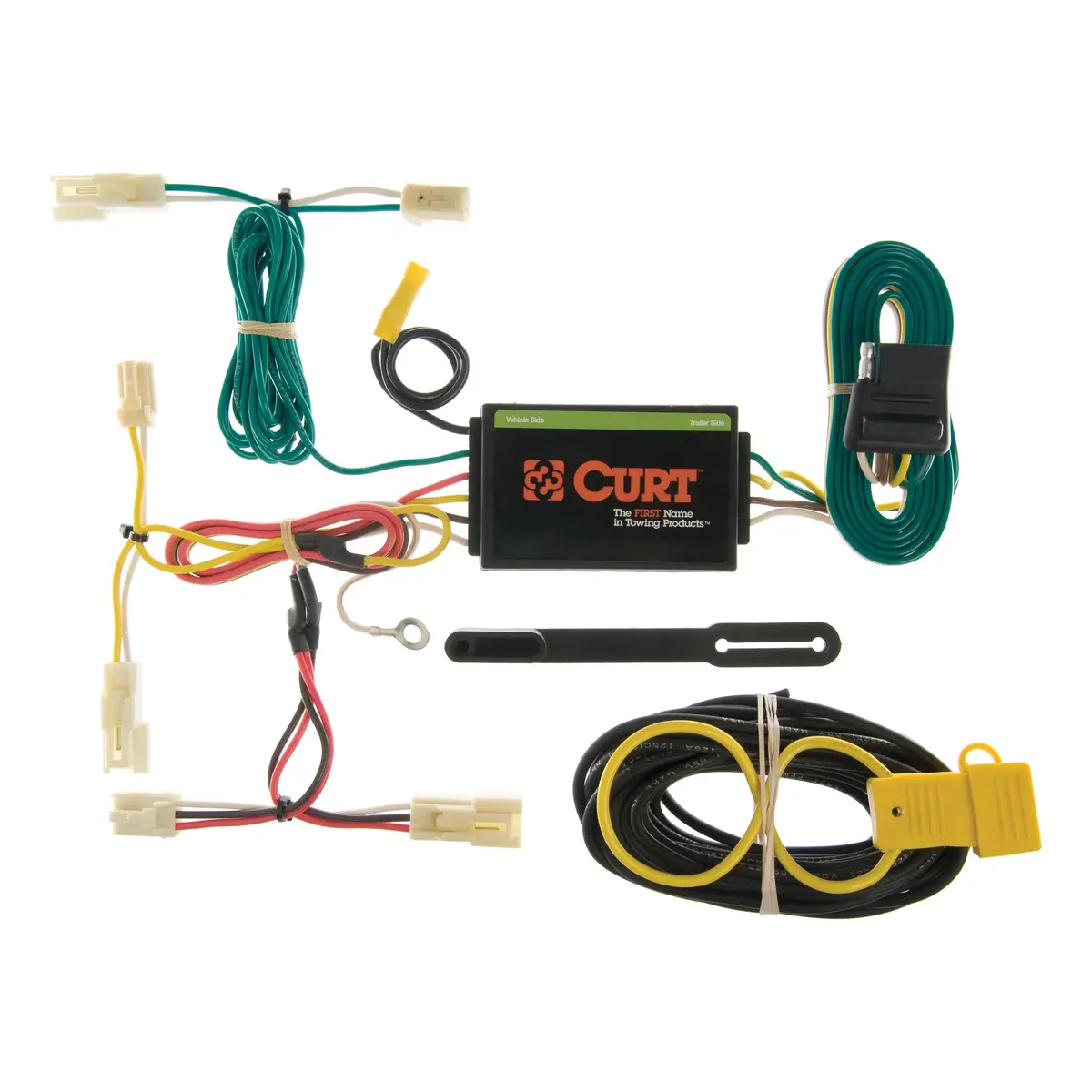 Curt 55057 Vehicle-Side Custom 4-Pin Trailer Wiring Harness, Select Pontiac Vibe 1