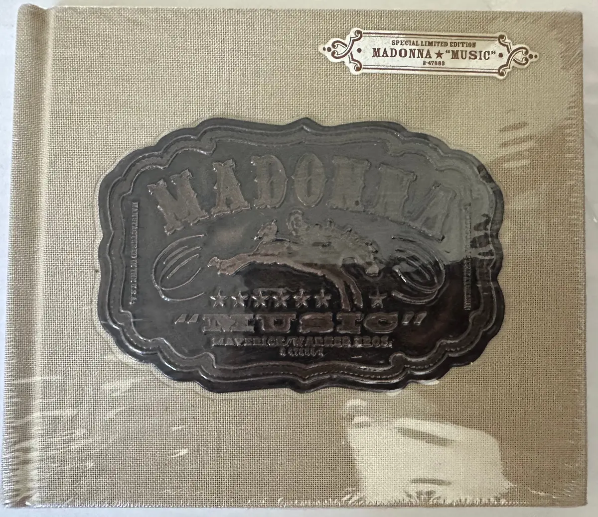 Madonna Music- Limited Edition  Cd Hessian Tan / Beige Cover  - New 1