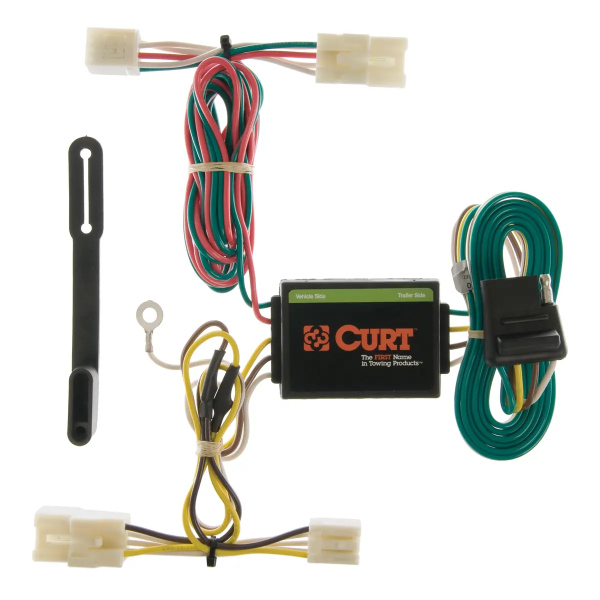 Curt 55310 Vehicle-Side Custom 4-Pin Trailer Wiring Harness, Select Hyundai Santa Fe Suv, Elantra Touring, Kia Rio5 1