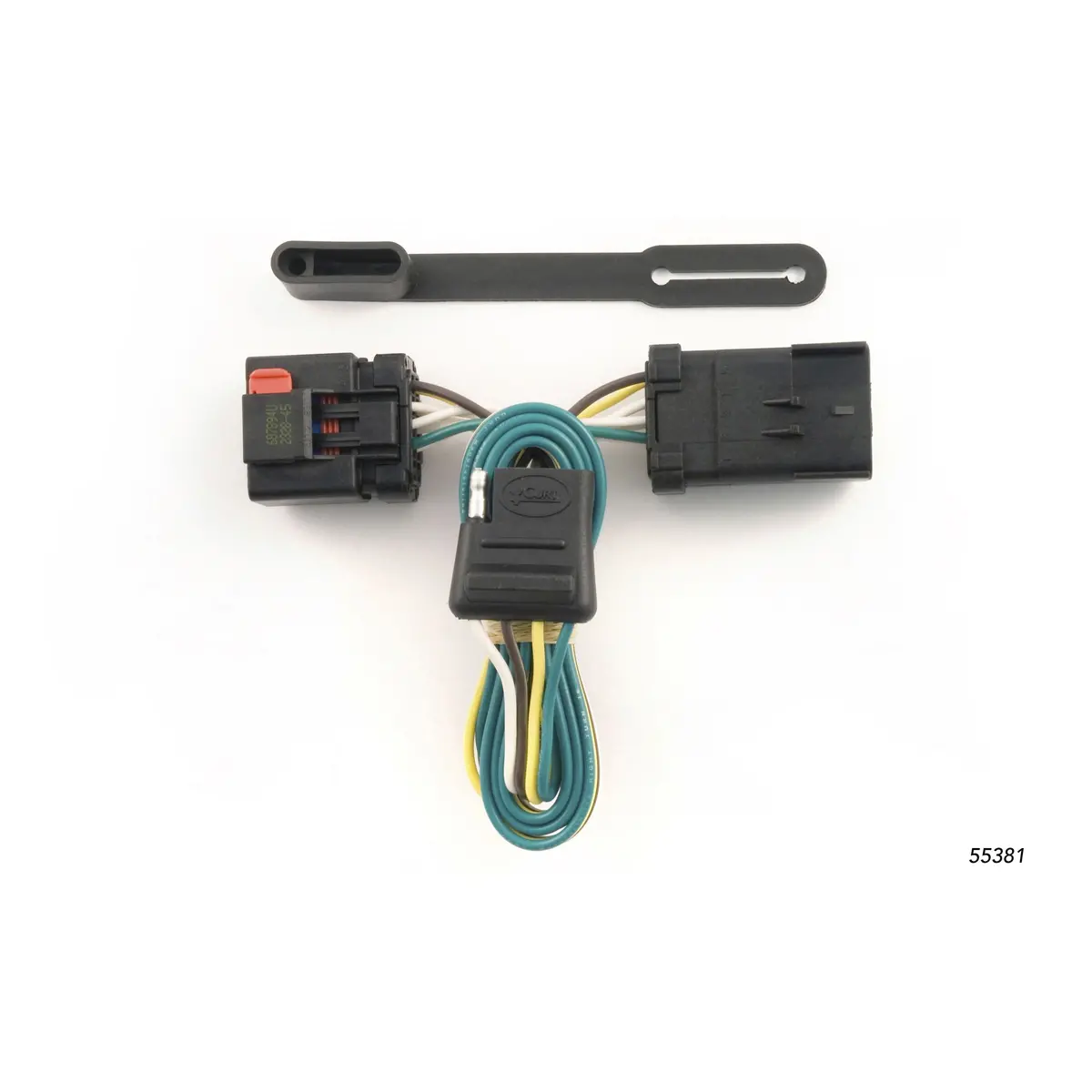 Curt 55381 Vehicle-Side Custom 4-Pin Trailer Wiring Harness, Select Chrysler, Dodge, Jeep, Mitsubishi Vehicles With Oem Tow Package 1