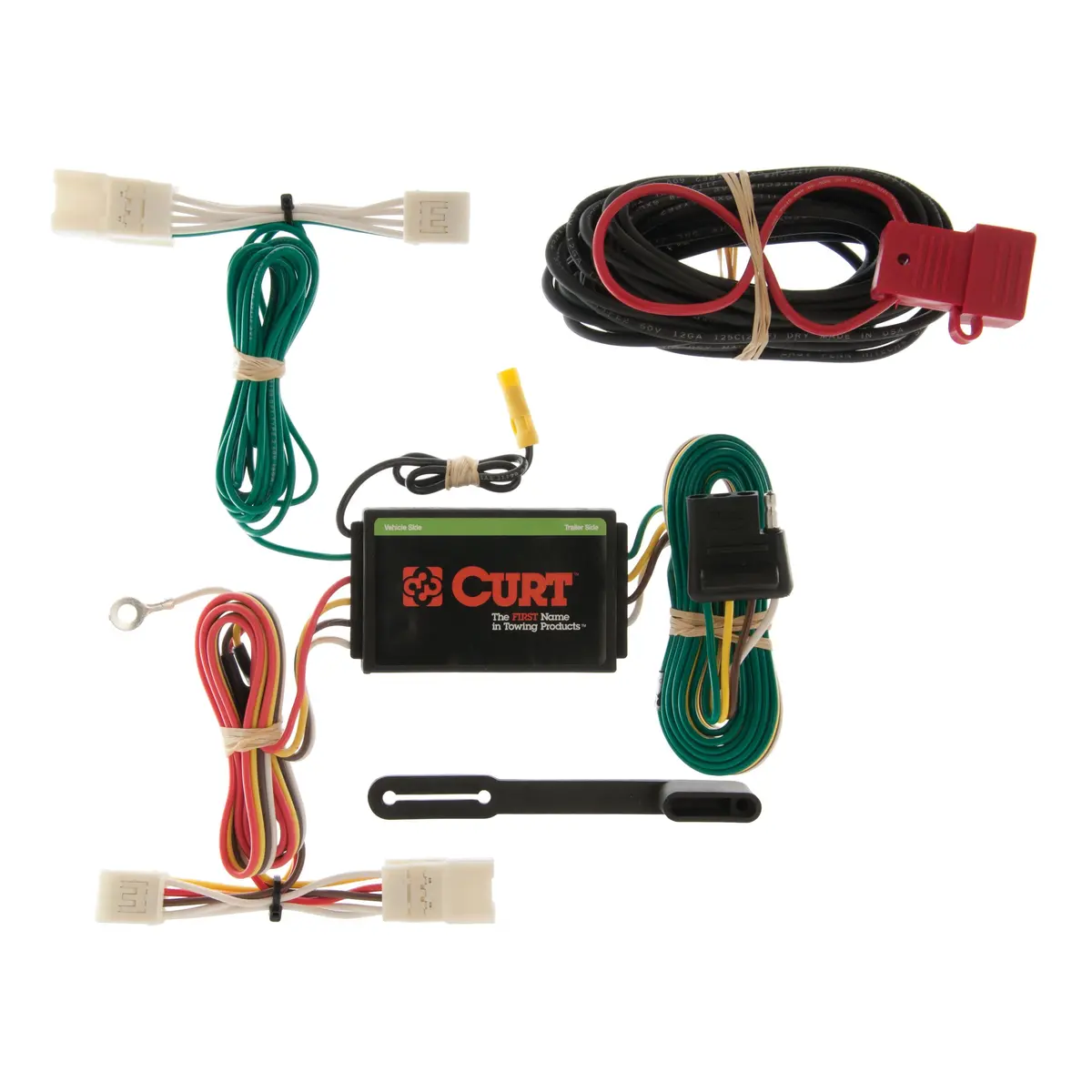 Curt 55400 Vehicle-Side Custom 4-Pin Trailer Wiring Harness, Select Toyota Highlander, Hyundai Azera Sedan V6 1