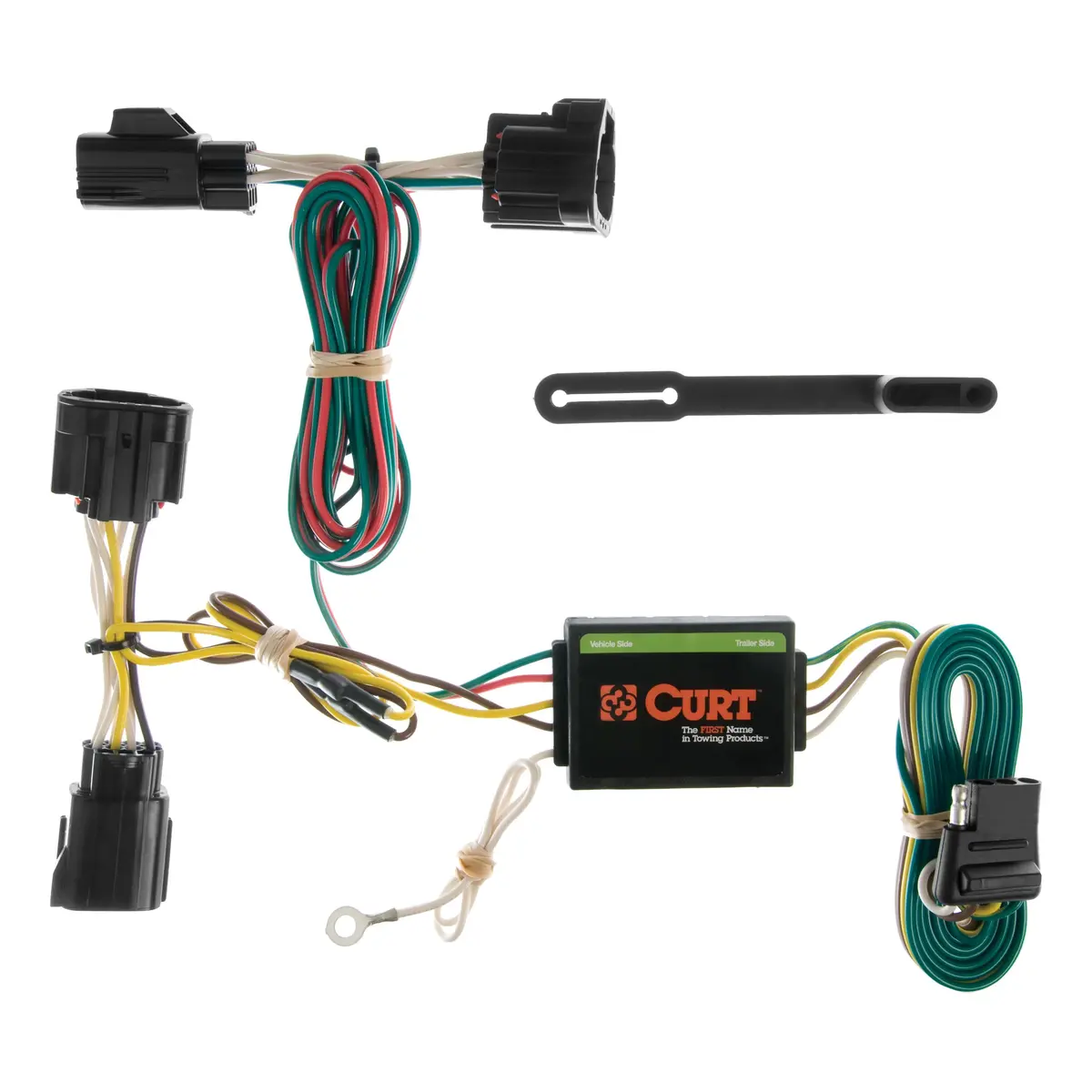 Curt 55414 Vehicle-Side Custom 4-Pin Trailer Wiring Harness, Select Jeep Commander, Except Rocky Mountain Edition 1