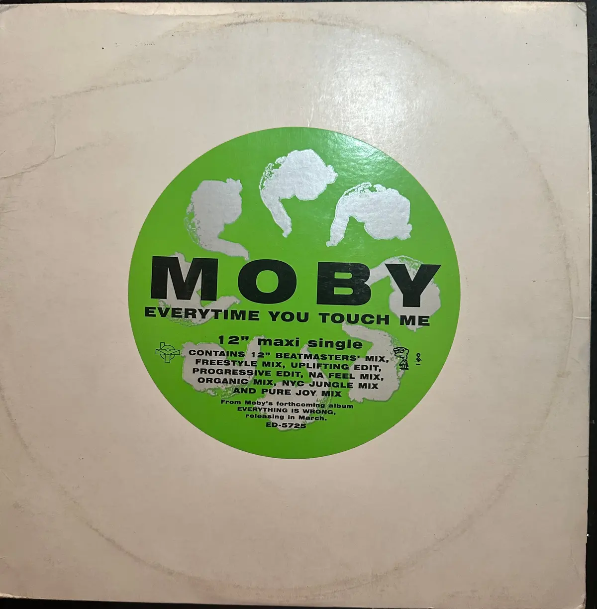 Moby - Everytime You Touch Me - Lp 12” Vinyl - Used 1