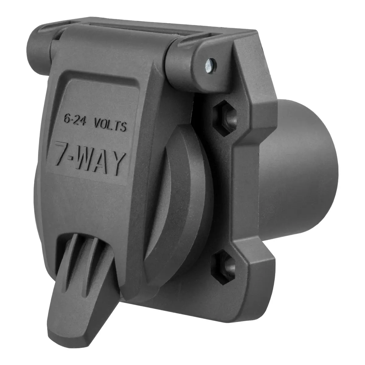 Curt 55416 Heavy-Duty Replacement Vehicle-Side Custom Uscar Rv Blade 7-Pin Trailer Wiring Socket 1