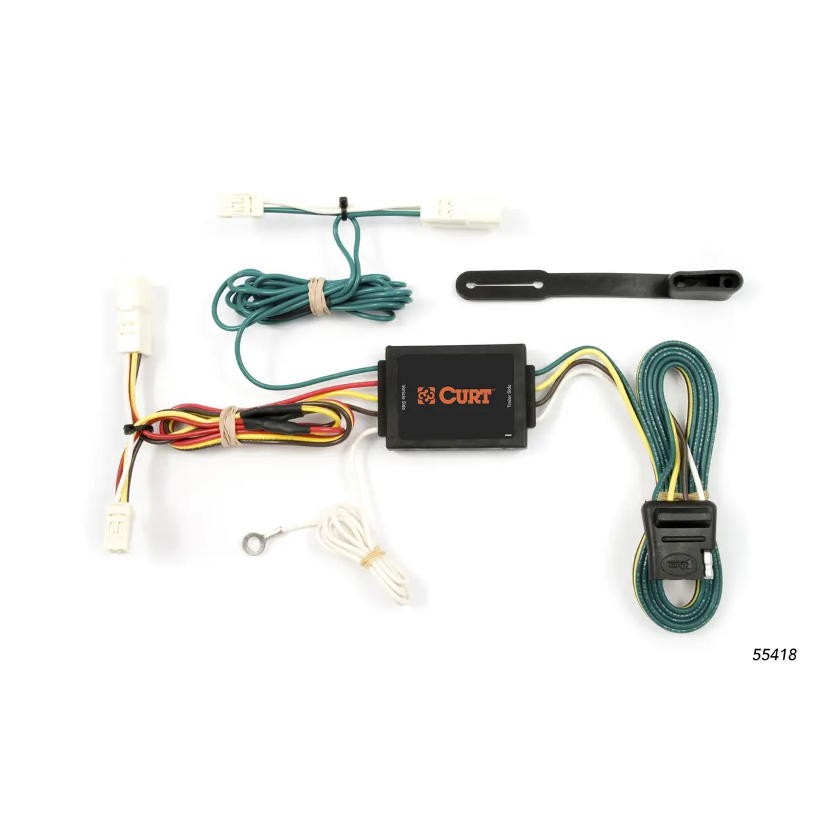 Curt 55418 Vehicle-Side Custom 4-Pin Trailer Wiring Harness, Select Toyota Sienna 1