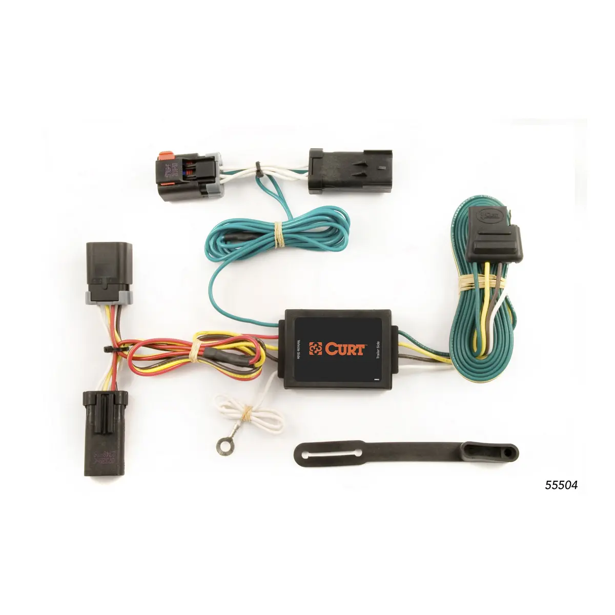 Curt 55504 Vehicle-Side Custom 4-Pin Trailer Wiring Harness, Select Dodge Ram 1500, 2500, 3500 1