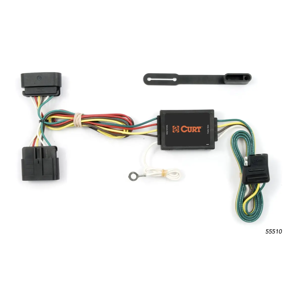 Curt 55510 Vehicle-Side Custom 4-Pin Trailer Wiring Harness, Select Gmc Canyon, Chevrolet Colorado, Isuzu I-280, I-290, I-350, I-370 1