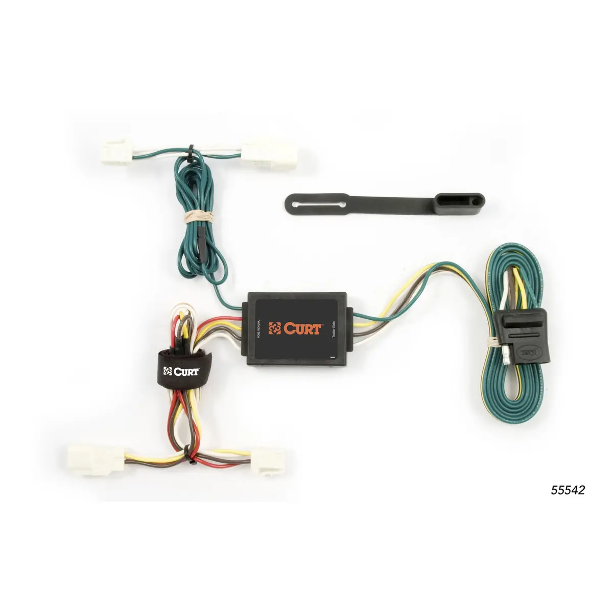 Curt 55542 Vehicle-Side Custom 4-Pin Trailer Wiring Harness, Select Toyota Corolla Sedan 1