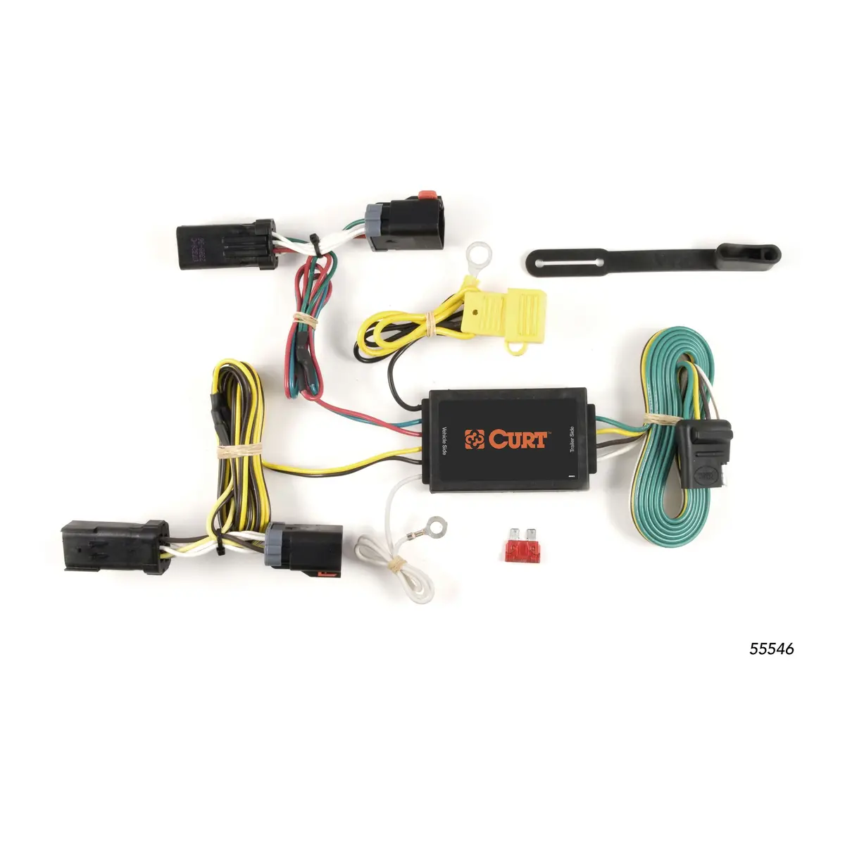 Curt 55546 Vehicle-Side Custom 4-Pin Trailer Wiring Harness, Select Chrysler 300 C 1