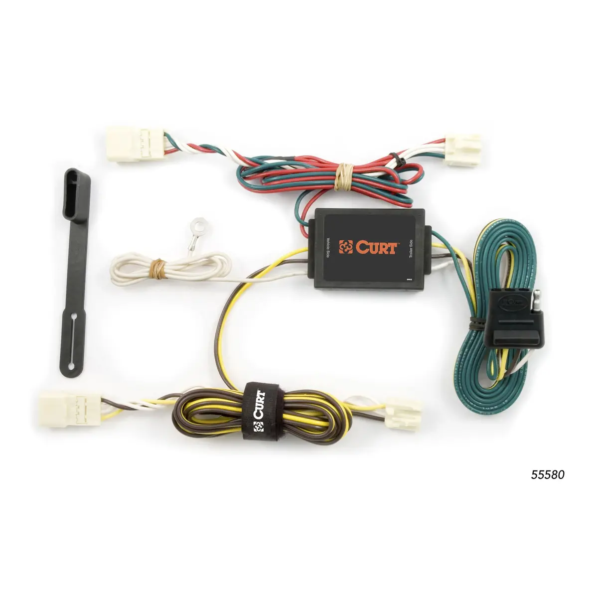 Curt 55580 Vehicle-Side Custom 4-Pin Trailer Wiring Harness, Select Toyota Sienna 1