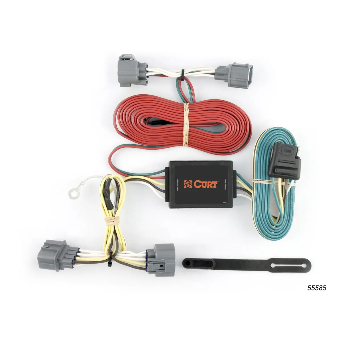 Curt 55585 Vehicle-Side Custom 4-Pin Trailer Wiring Harness, Select Honda Ridgeline 1