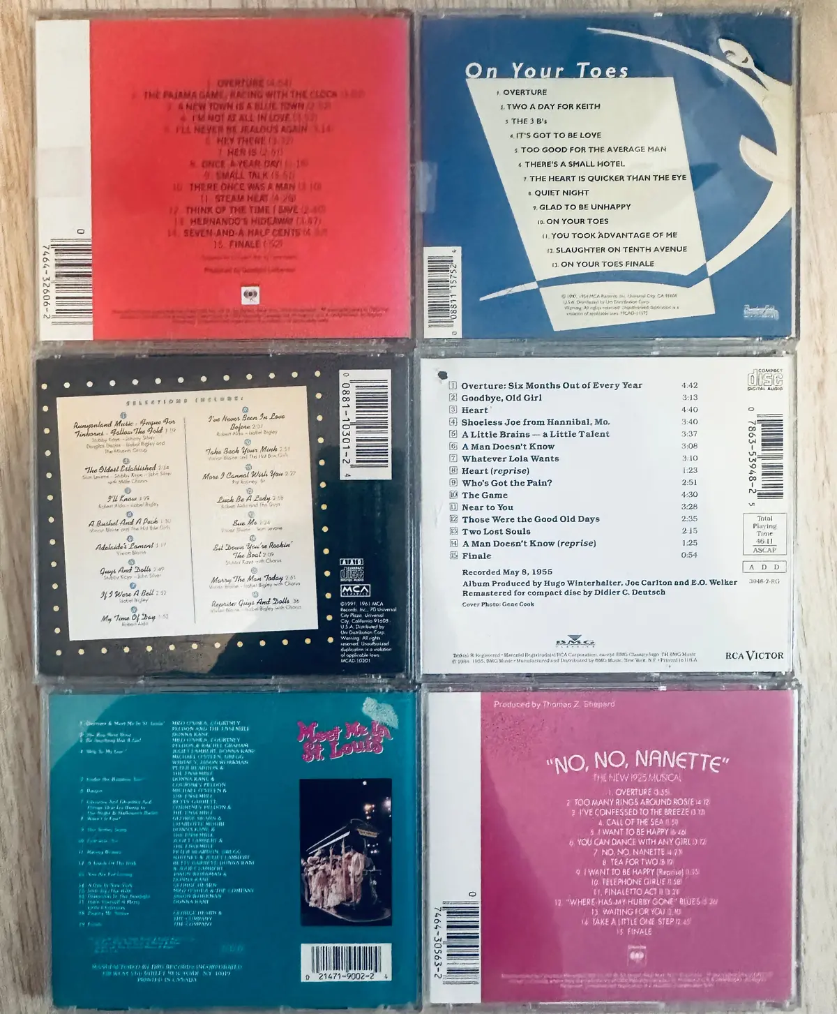 6 Broadway Cast Recordings (Lot) 6 Cds For 1 Low Price - Used 2