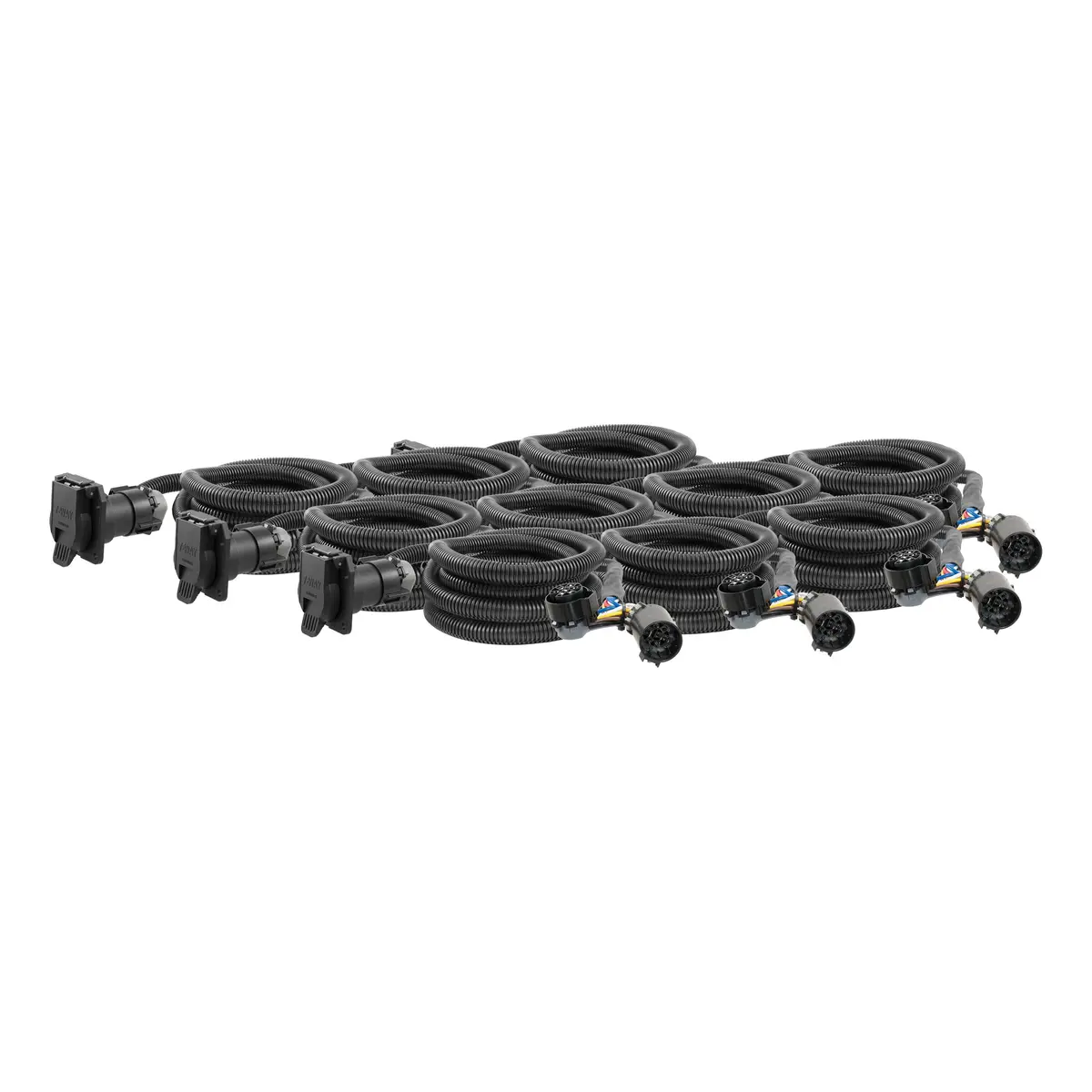Curt 56000010 10-Foot Vehicle-Side Truck Bed 7-Pin Trailer Wiring Harness Extensions For Select Chevrolet, Dodge, Ford, Gmc And Nissan Trucks, 10-Pack 1