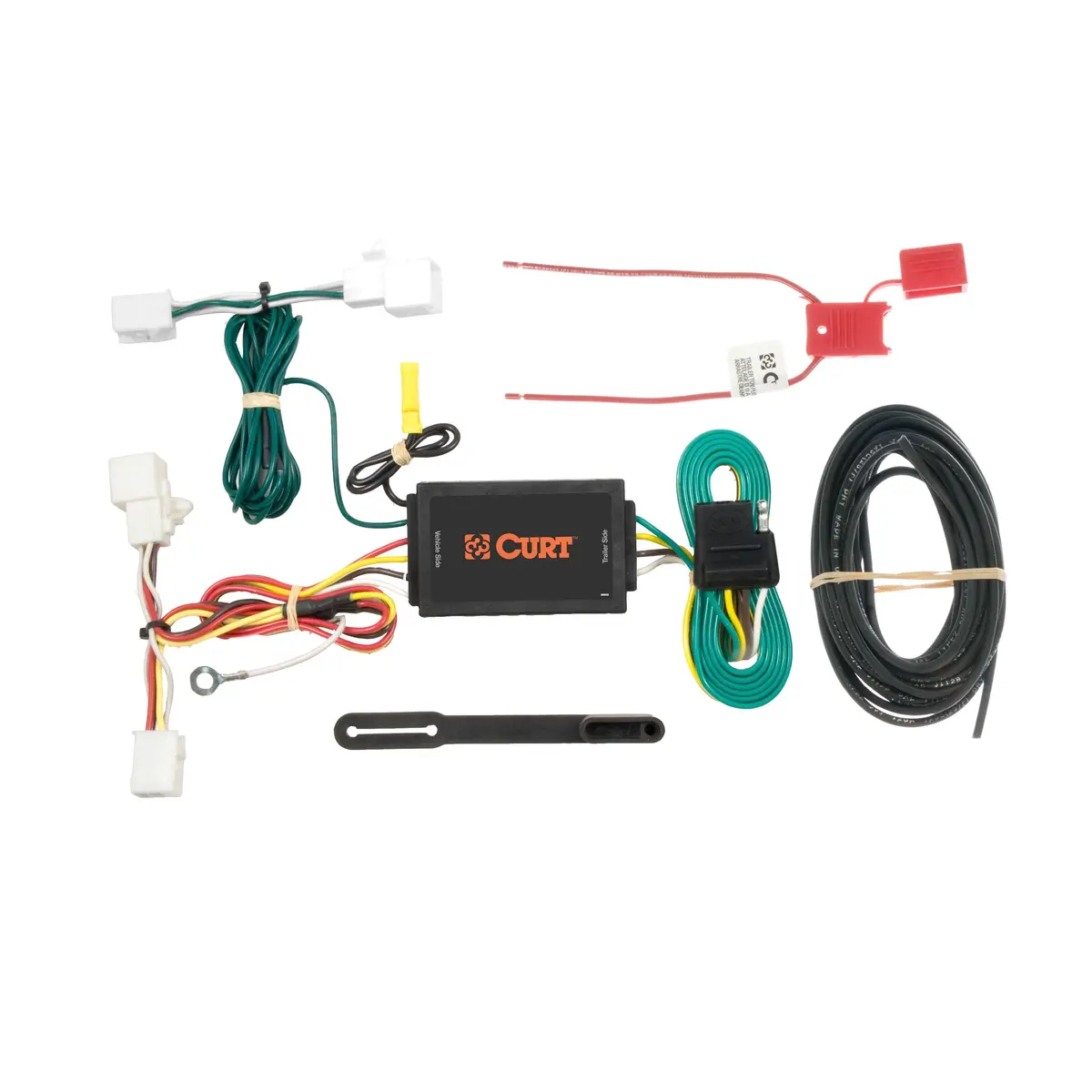 Curt 56016 Vehicle-Side Custom 4-Pin Trailer Wiring Harness, Select Mazda 2 Hatchback, 5, Cx-9 1