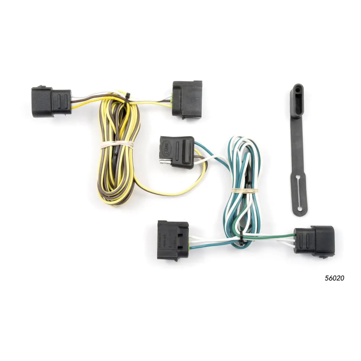 Curt 56020 Vehicle-Side Custom 4-Pin Trailer Wiring Harness, Select Ford E-150, E-250, E-350 Super Duty 1