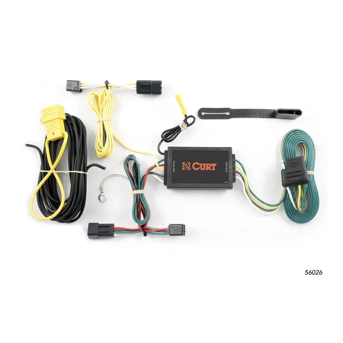 Curt 56026 Vehicle-Side Custom 4-Pin Trailer Wiring Harness, Select Saturn Vue, Chevrolet Captiva 1
