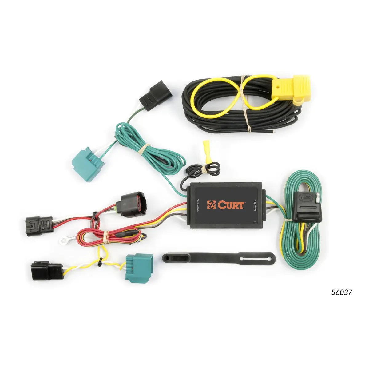 Curt 56037 Vehicle-Side Custom 4-Pin Trailer Wiring Harness, Select Dodge Journey 1