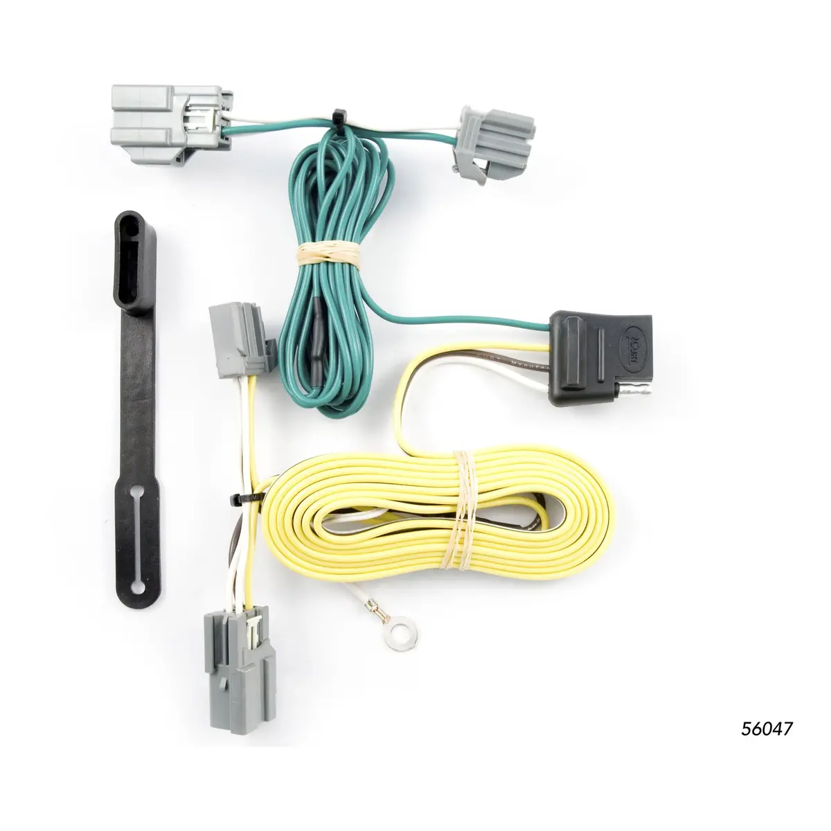 Curt 56047 Vehicle-Side Custom 4-Pin Trailer Wiring Harness, Select Buick Lucerne, Ford Fiesta Sedan 1