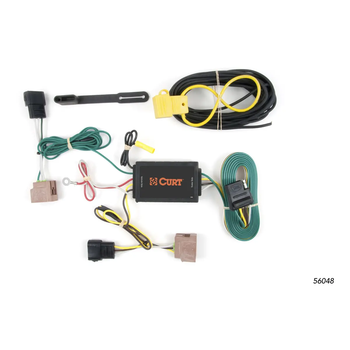 Curt 56048 Vehicle-Side Custom 4-Pin Trailer Wiring Harness, Select Ford Fusion 1