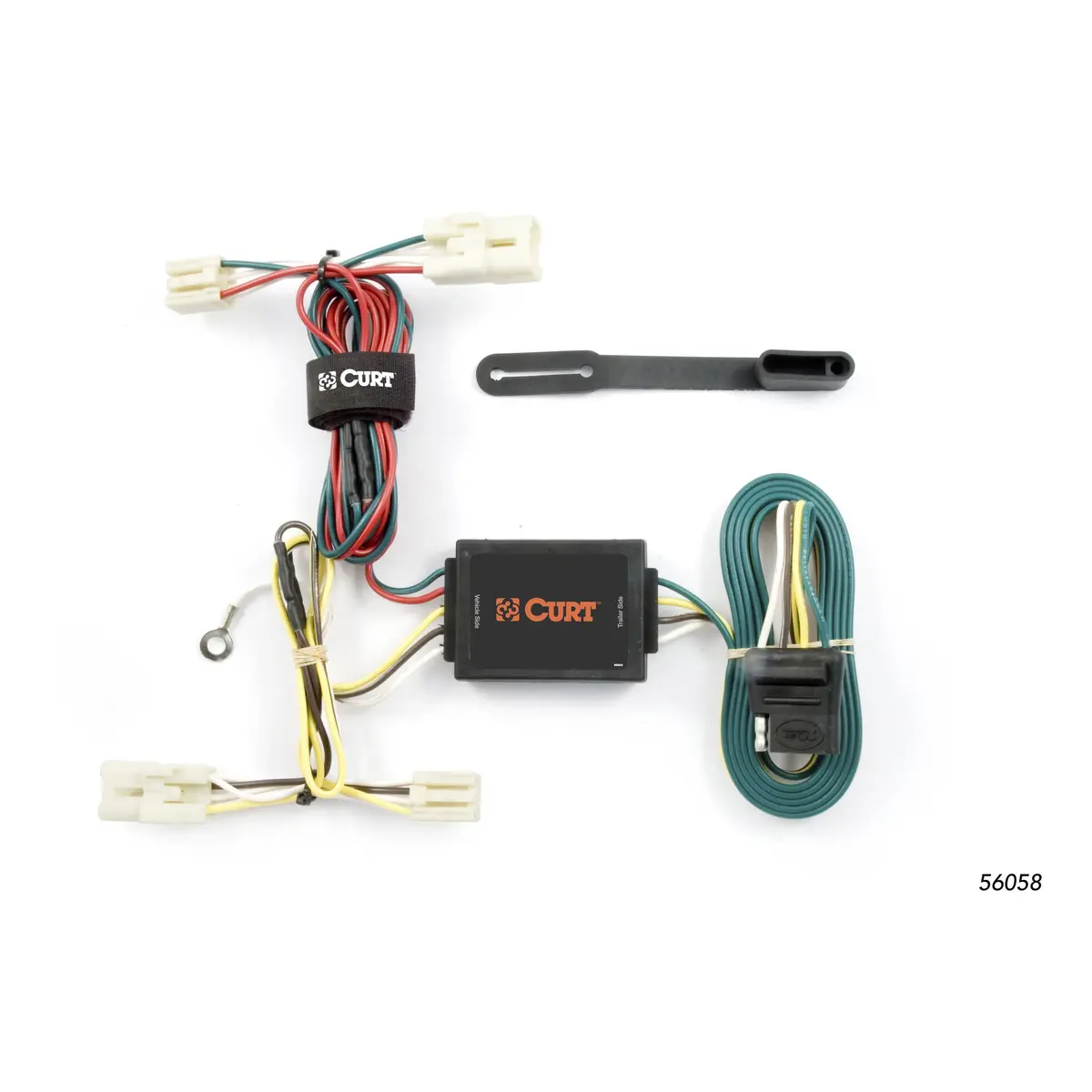 Curt 56058 Vehicle-Side Custom 4-Pin Trailer Wiring Harness, Select Kia Amanti, Optima Sedan 1