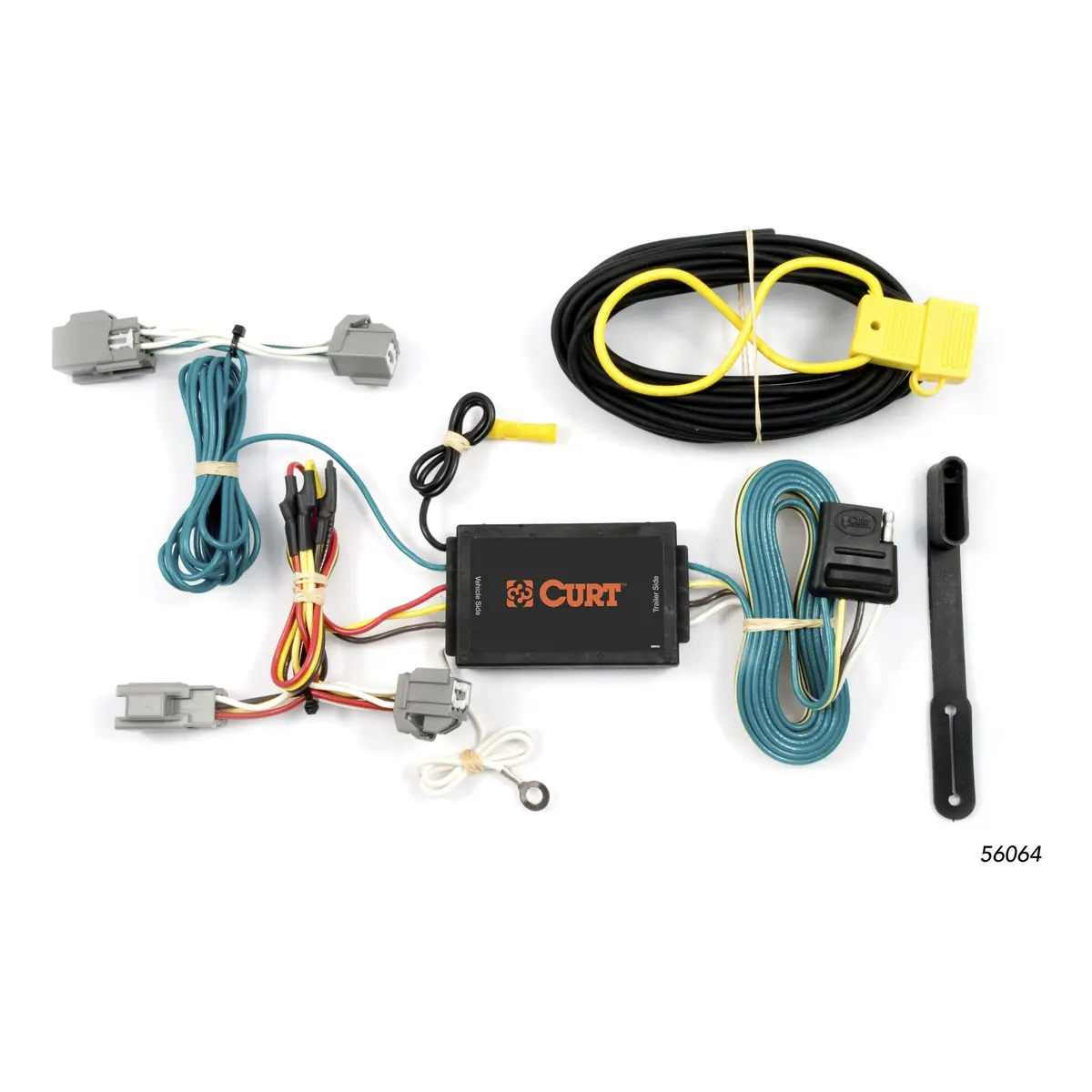 Curt 56064 Vehicle-Side Custom 4-Pin Trailer Wiring Harness, Select Lincoln Mks, Ford Fiesta Hatchback 1