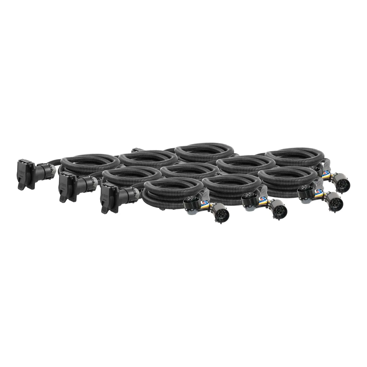 Curt 56070010 7-Foot Vehicle-Side Truck Bed 7-Pin Trailer Wiring Harness Extensions For Select Chevrolet, Dodge, Ford, Gmc And Nissan Trucks, 10-Pack 1