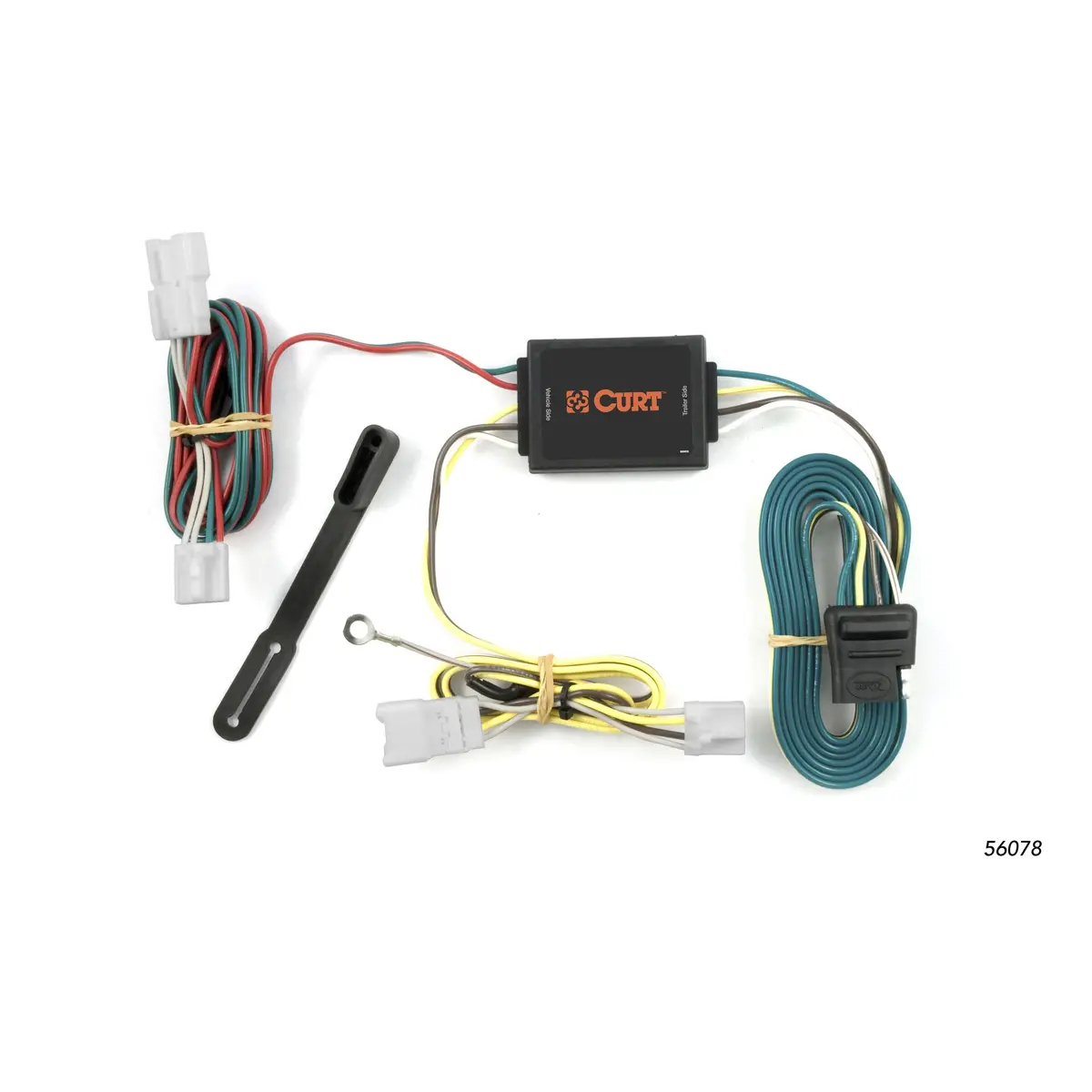 Curt 56078 Vehicle-Side Custom 4-Pin Trailer Wiring Harness, Select Hyundai Santa Fe, Kia Forte 1