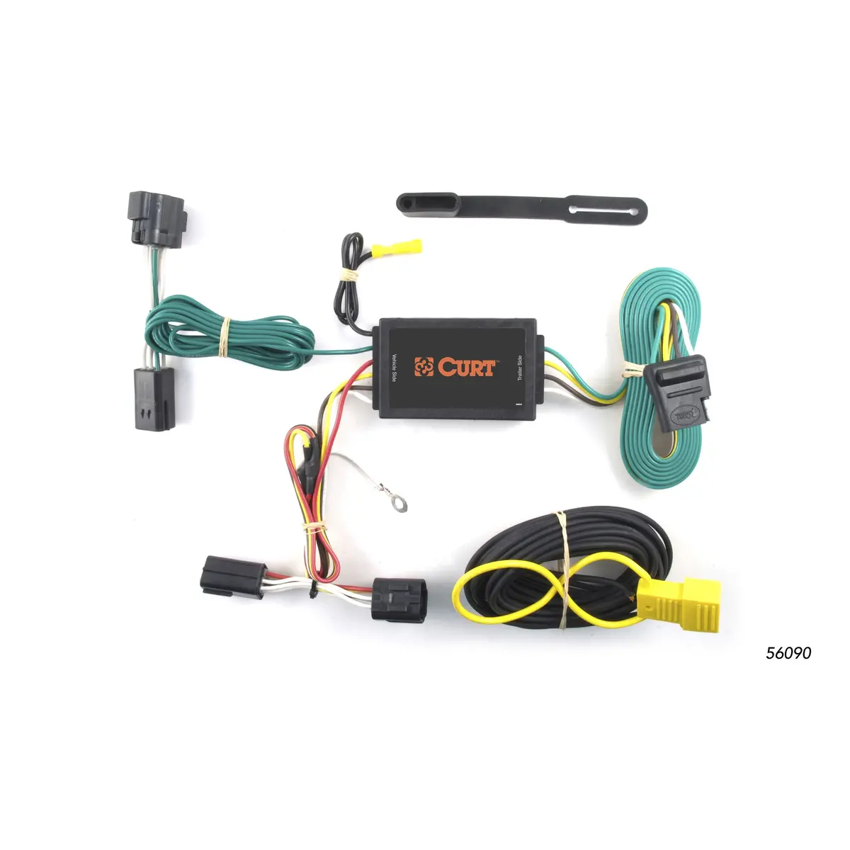 Curt 56090 Vehicle-Side Custom 4-Pin Trailer Wiring Harness, Select Ford Transit Connect 1