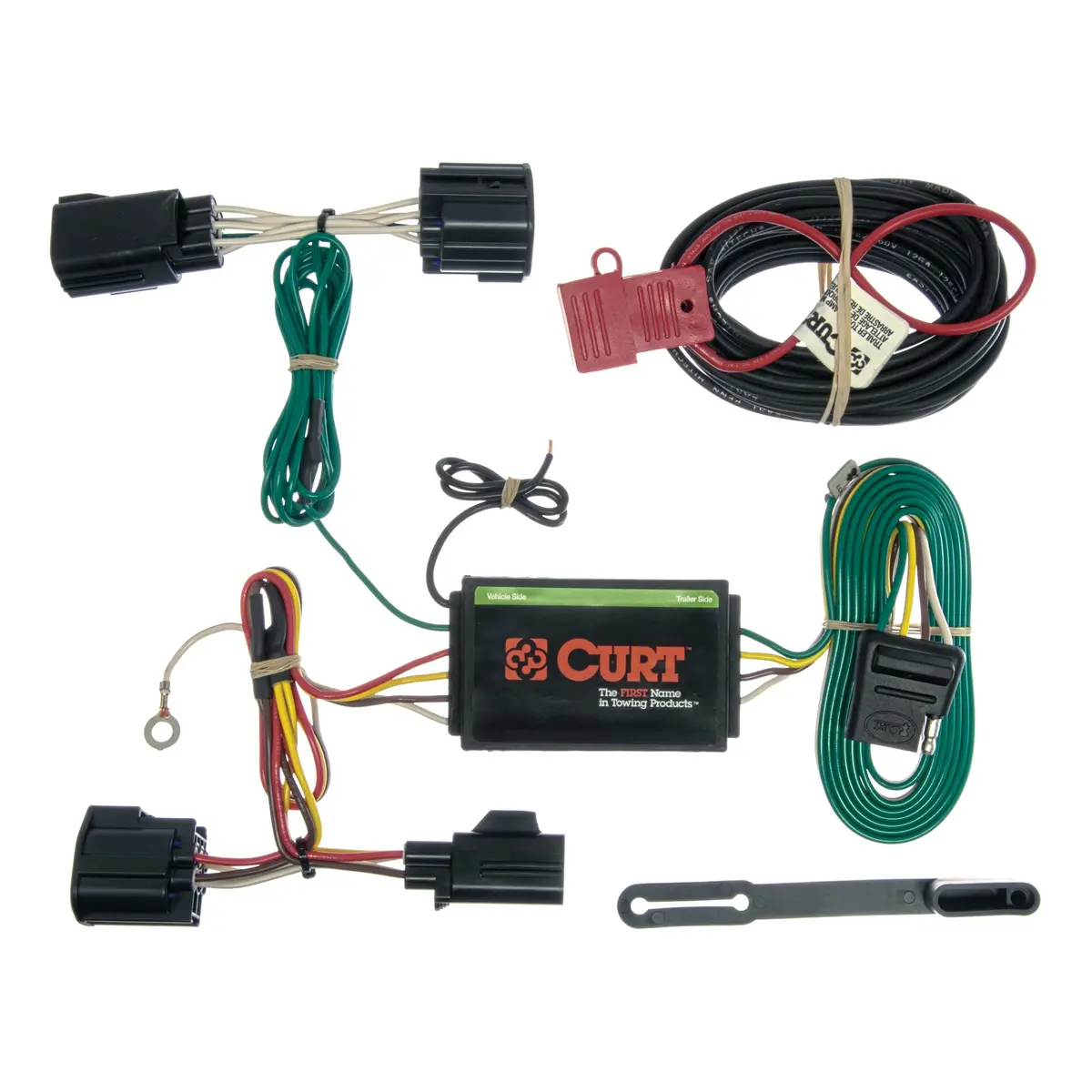 Curt 56140 Vehicle-Side Custom 4-Pin Trailer Wiring Harness, Select Ford Focus Hatchback 1