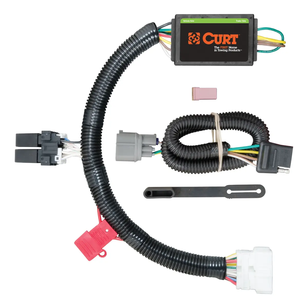 Curt 56170 Vehicle-Side Custom 4-Pin Trailer Wiring Harness, Select Honda Pilot 1