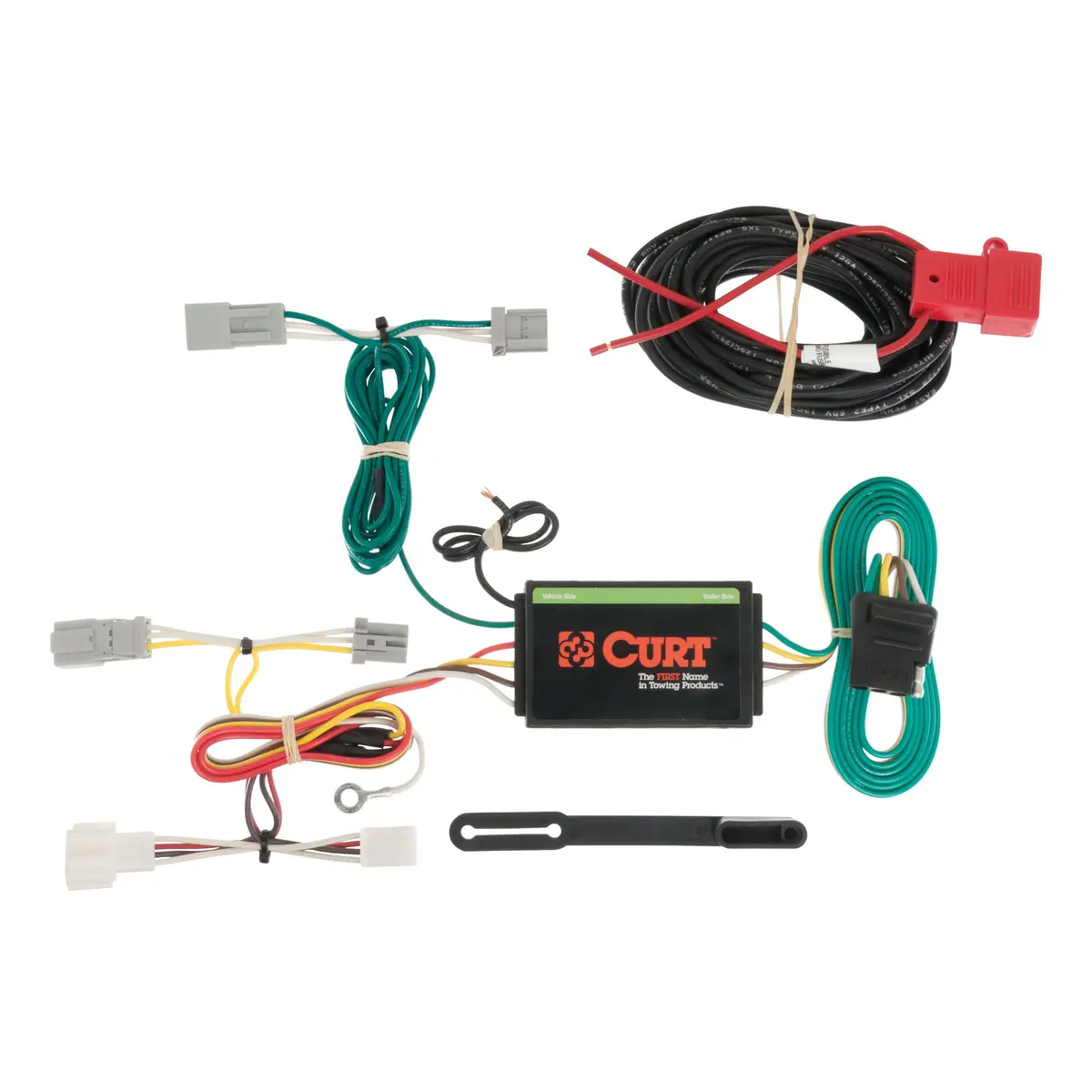 Curt 56173 Vehicle-Side Custom 4-Pin Trailer Wiring Harness, Select Honda Accord With Led Taillights 1