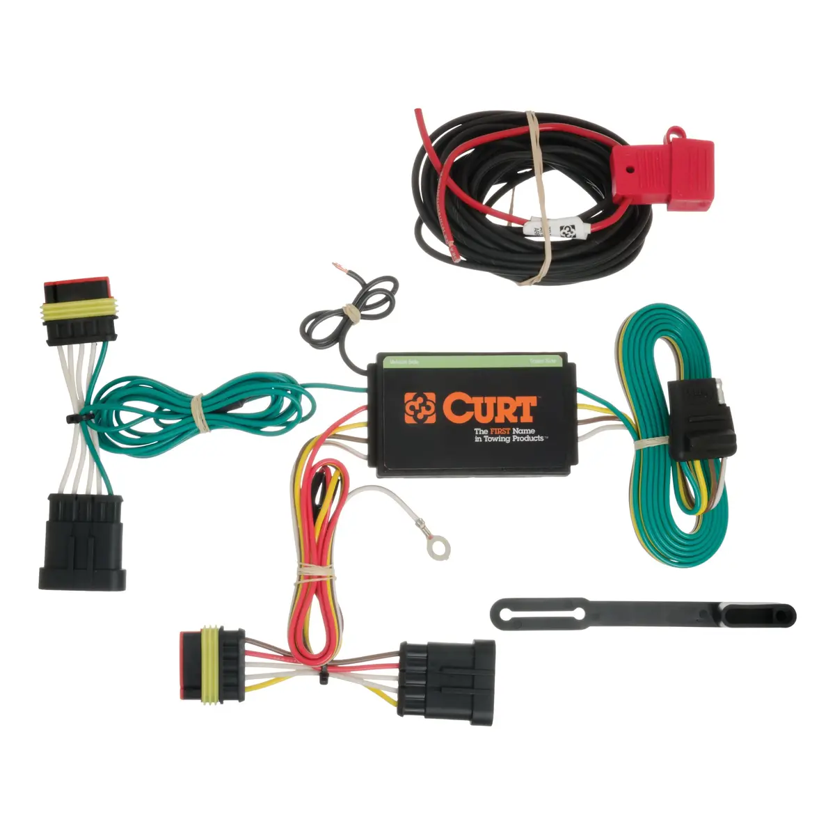 Curt 56174 Vehicle-Side Custom 4-Pin Trailer Wiring Harness, Select Fiat 500 1